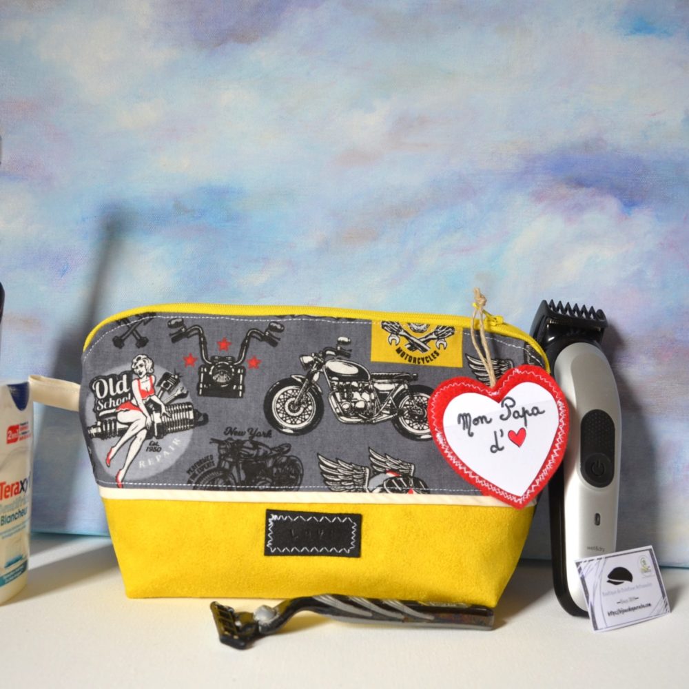 Trousse de toilette Mon PAPA d’amour et sa moto