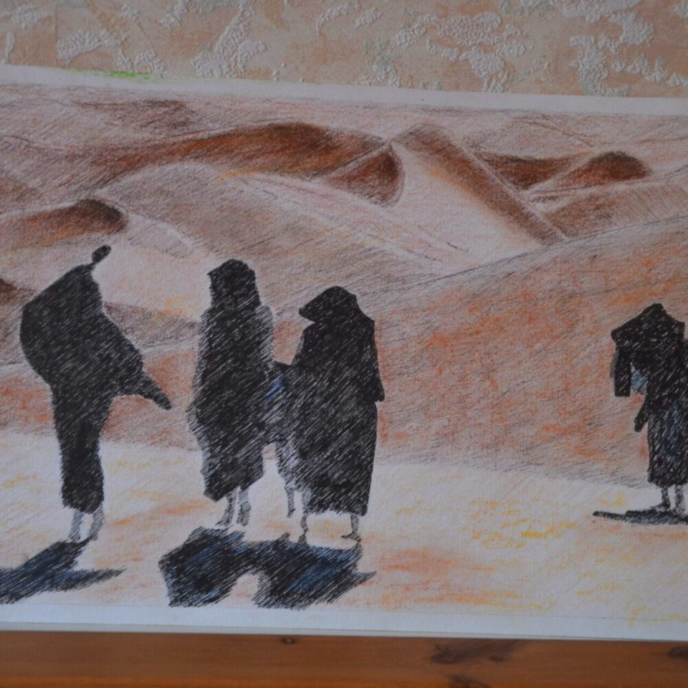Silhouettes, Promenade dans le désert