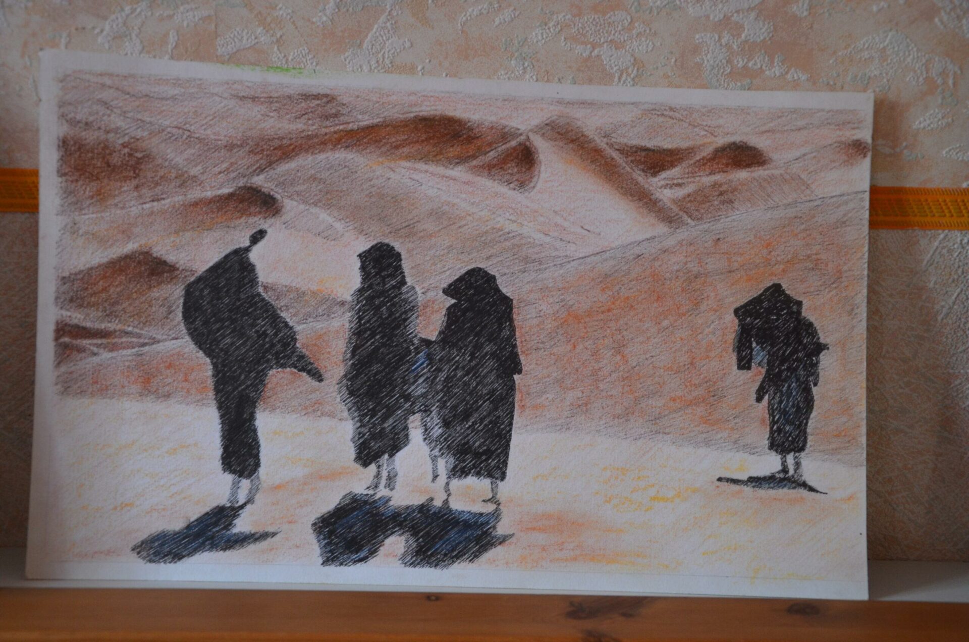 Silhouettes, Promenade dans le désert