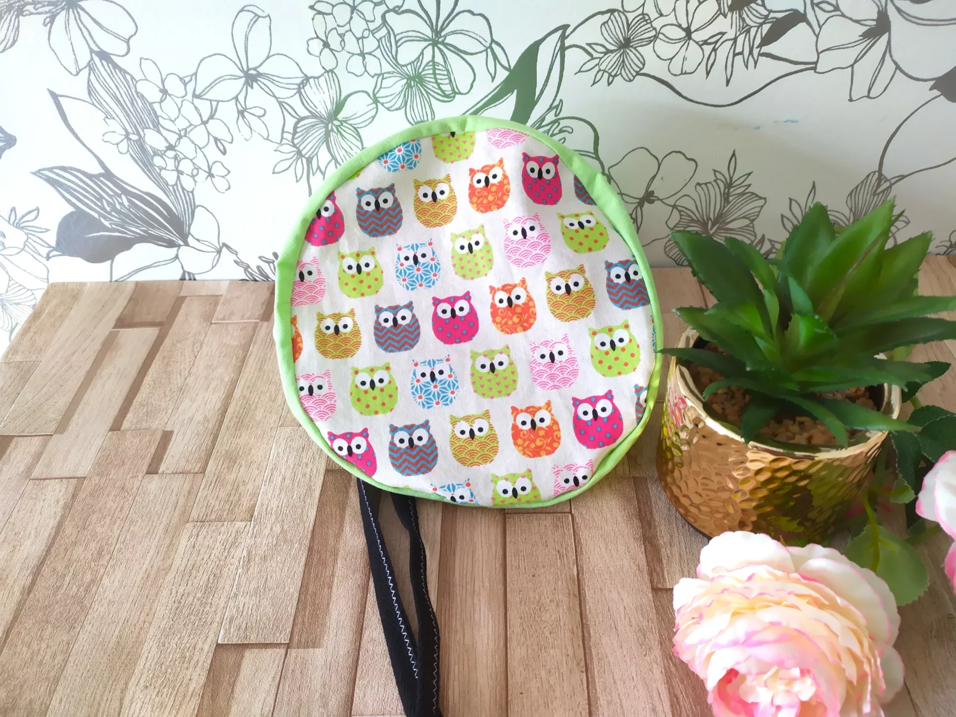 Calot hiboux multicolores bonnet de coton, mixte – Image 3
