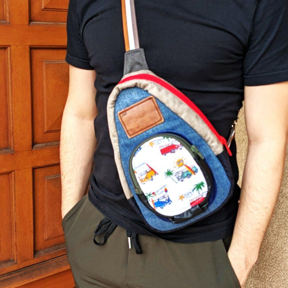 Sac crossbag homme VAN LIFE Commande personnalisée