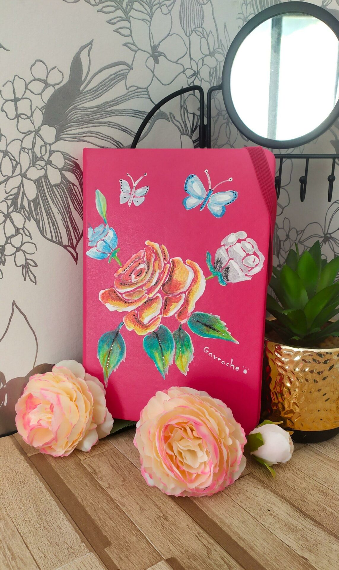 Grand Carnet Fleurs et Papillons (frais de port gratuit) – Image 4