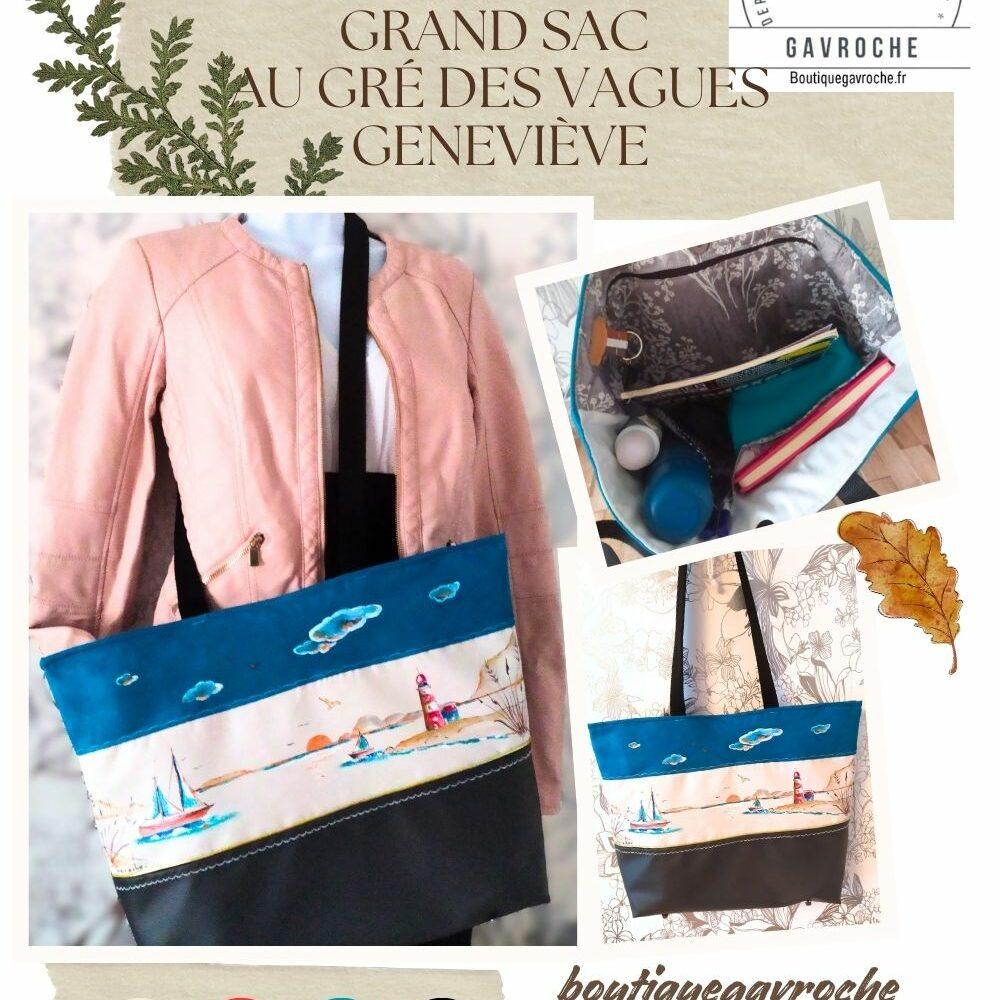Grand sac Au Gré des Vagues Geneviève