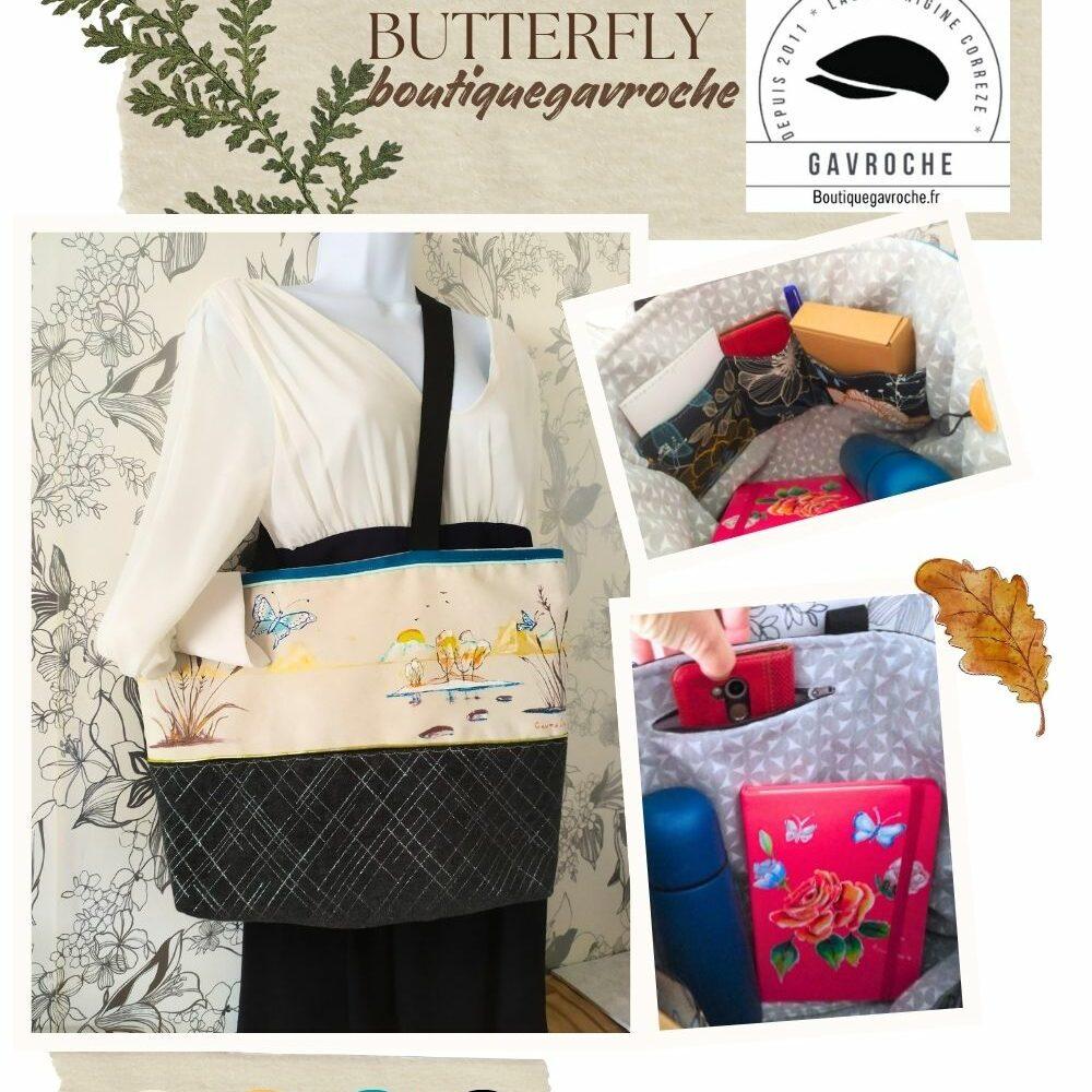 Sac BLUE BUTTERFLY