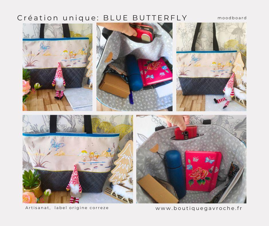 Sac BLUE BUTTERFLY – Image 2