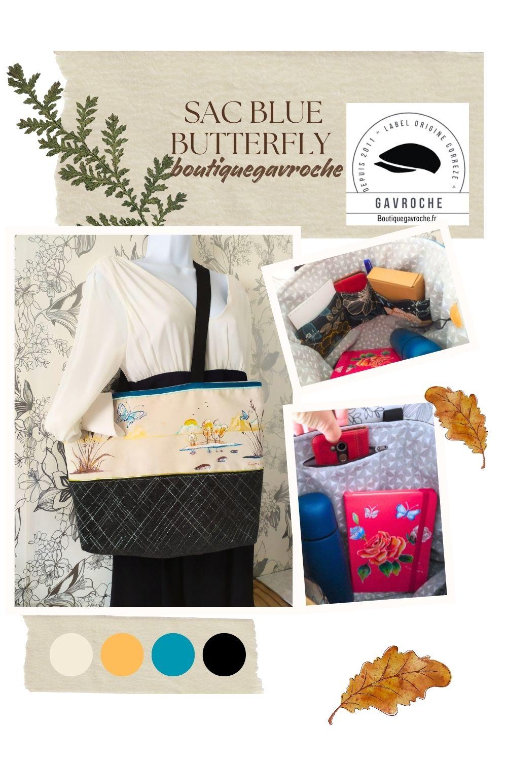 Sac BLUE BUTTERFLY