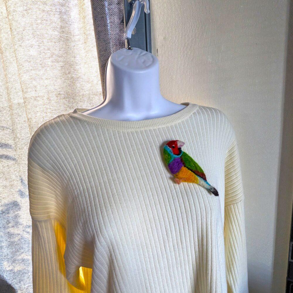 Broche Diamant de gould commande personnalisée