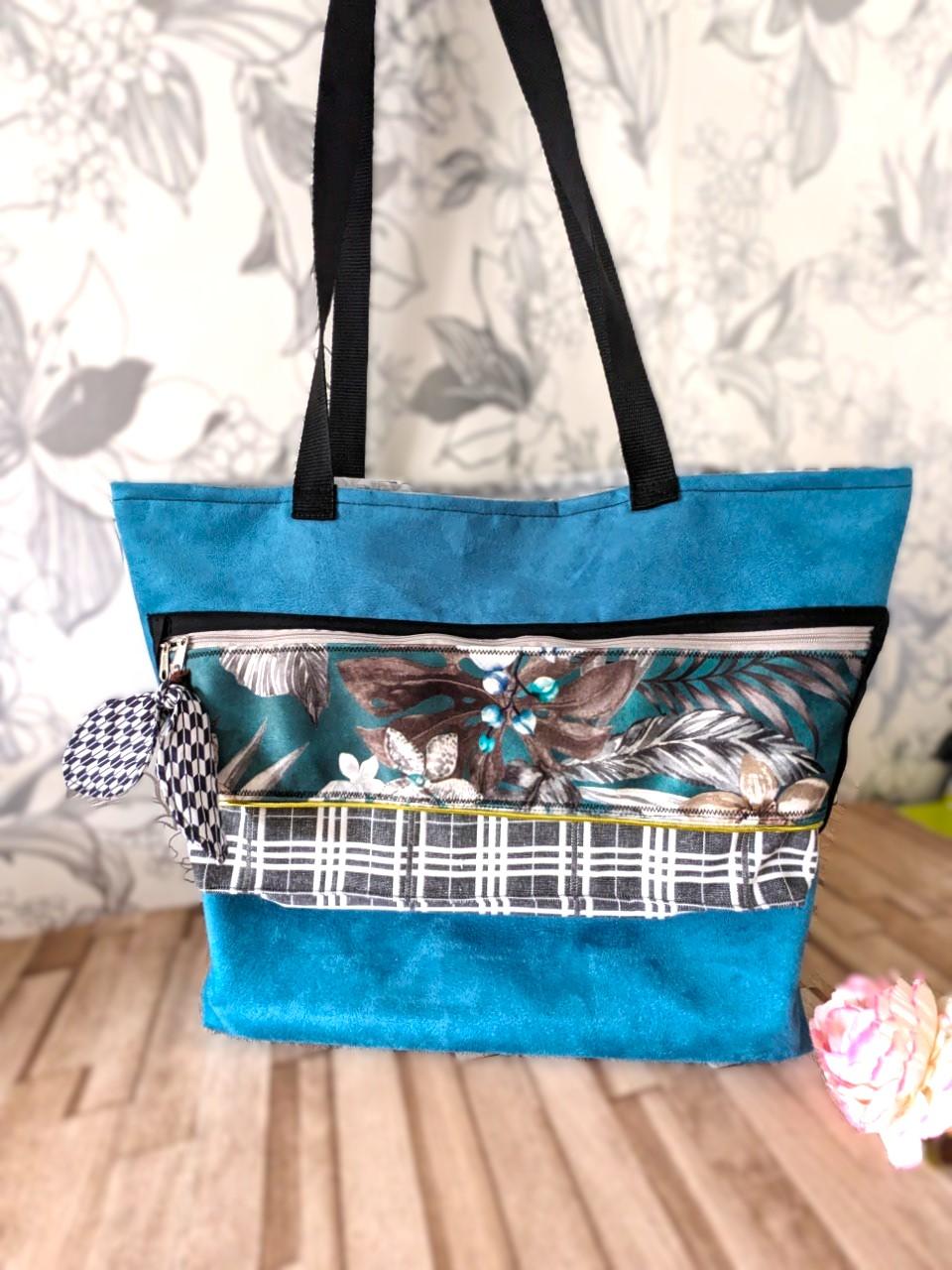 Sac Bandoulière Velours Tahiti – Image 3