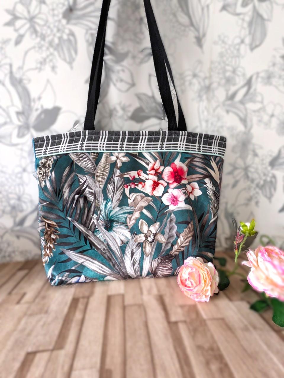Sac Bandoulière Velours Tahiti – Image 2