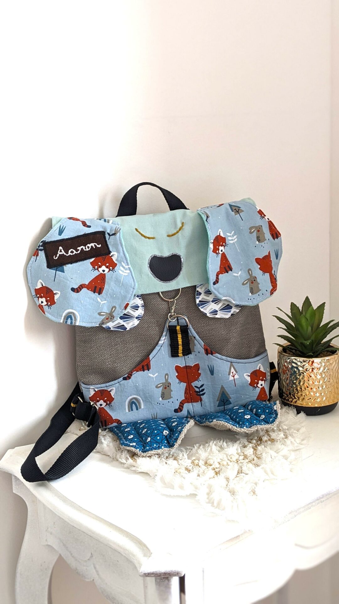 Cartable Les petits renards (commande personnalisée AARON) – Image 2