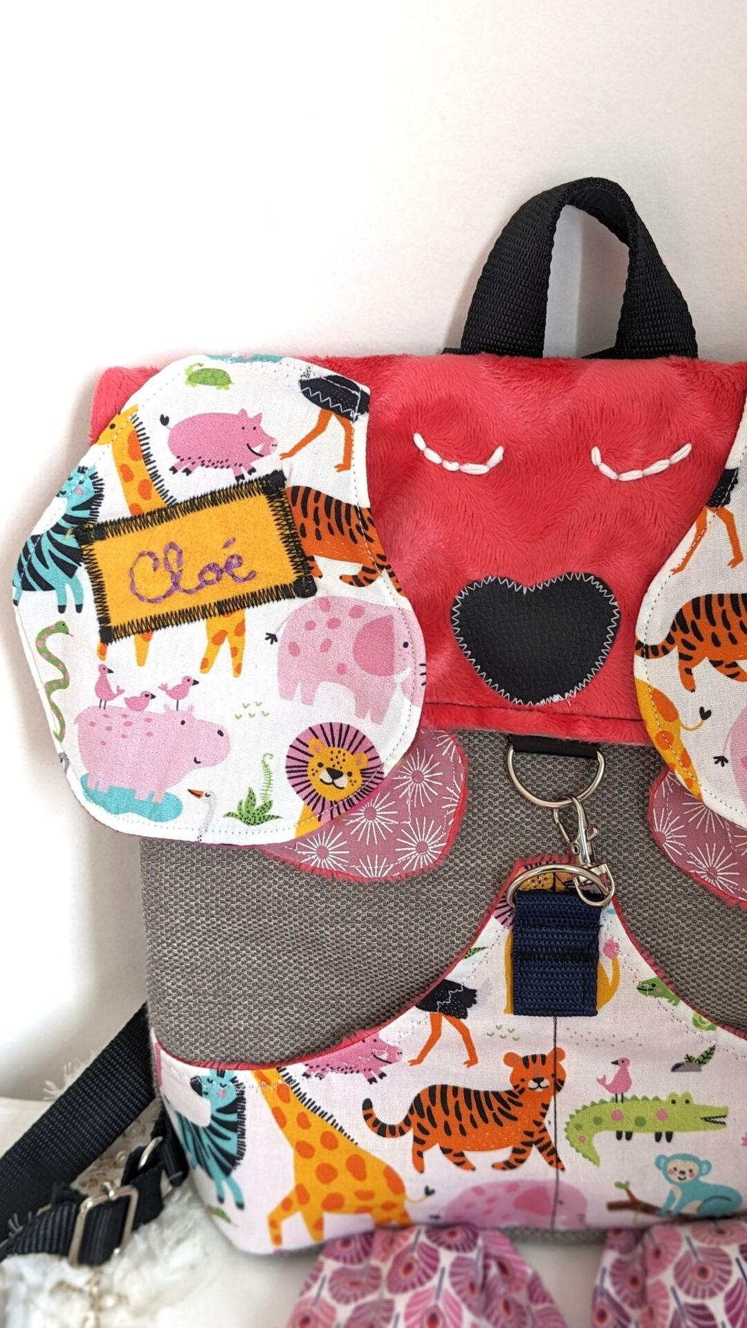 Cartable Les animaux de Cloé Commande personnalisée – Image 4
