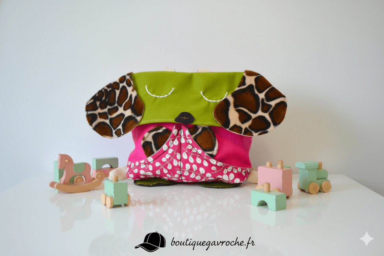 Cartable Maternelle Artisanal "Mon Petit Compagnon" (frais de port offert) – Image 5