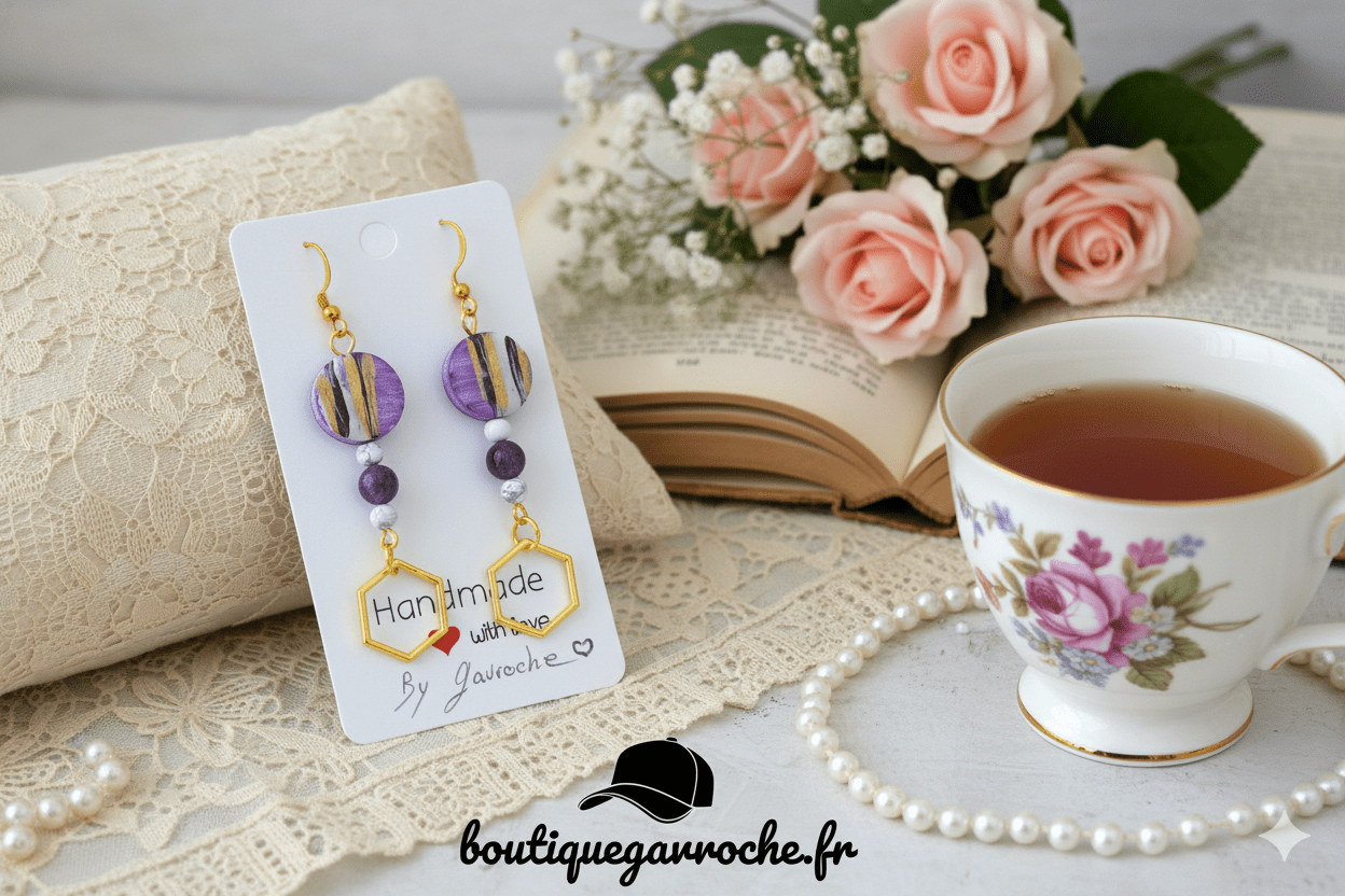 Boucles d'oreilles LAVANDOU