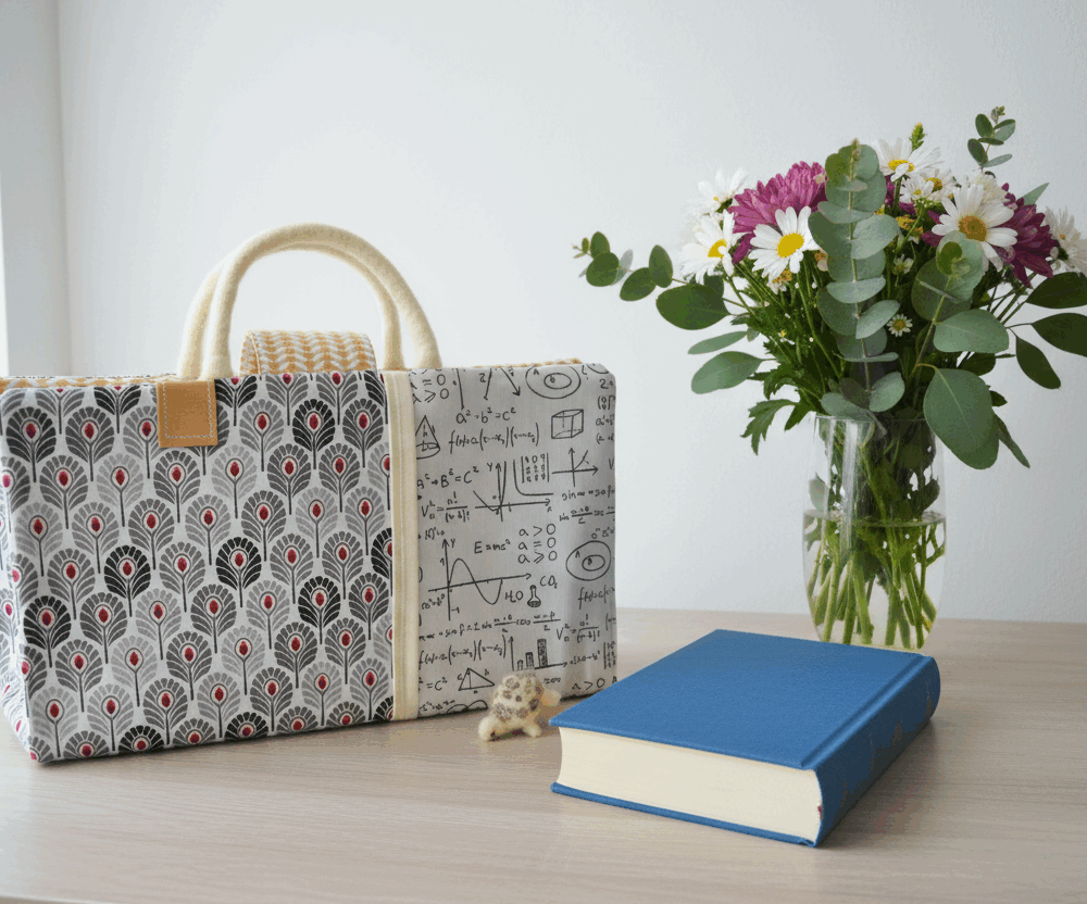 Sac à livre CARPE DIEM en cretonne