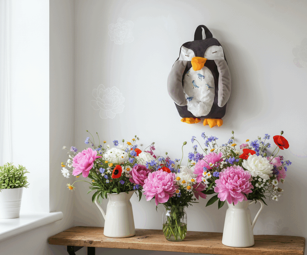Le pingouin et les oiseaux (frais de port offert)