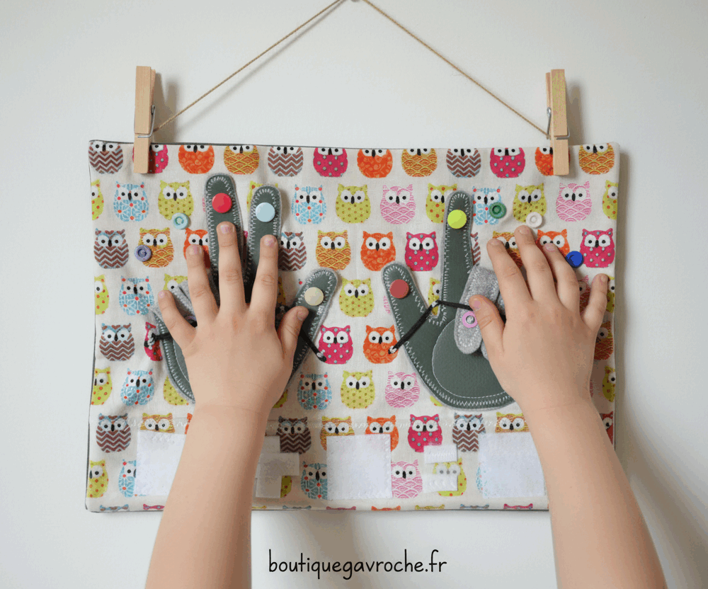 Jeux à addition: 2 Mains à compter Les hiboux