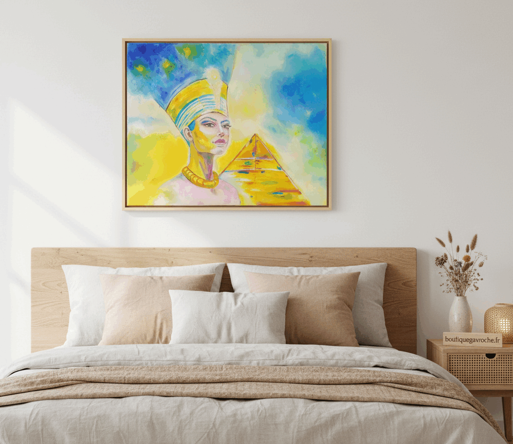 Princesse Egyptienne  Commande personnalisée,  Portrait peinture huile
