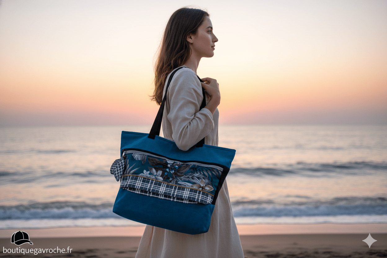 Sac Bandoulière Velours Tahiti