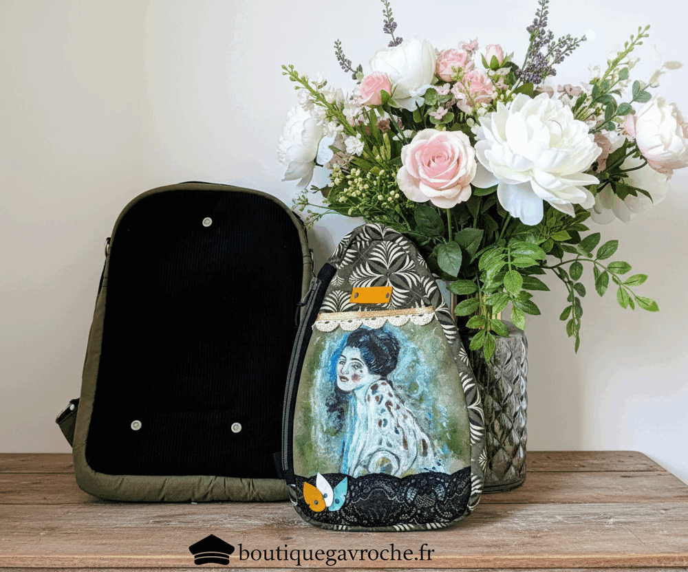 Sac deux en un klimt noces de cretonne 19 ans anniversaire mariage