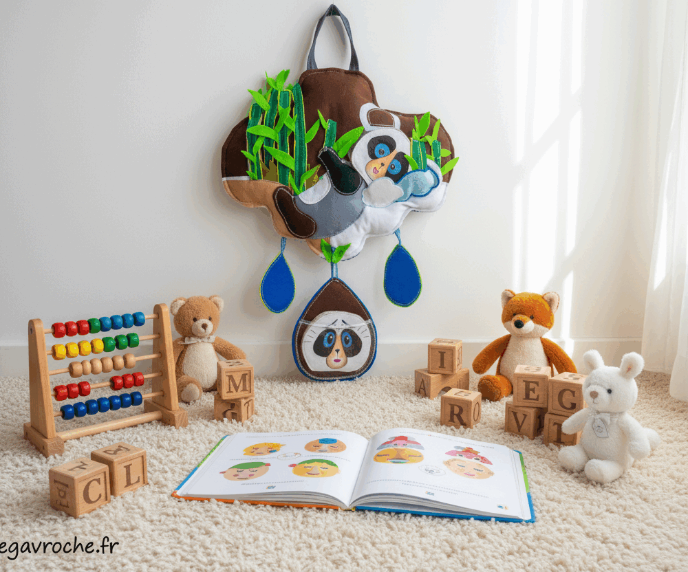 Le Nuage des Émotions Montessori et 4 visages (frais de port offert)