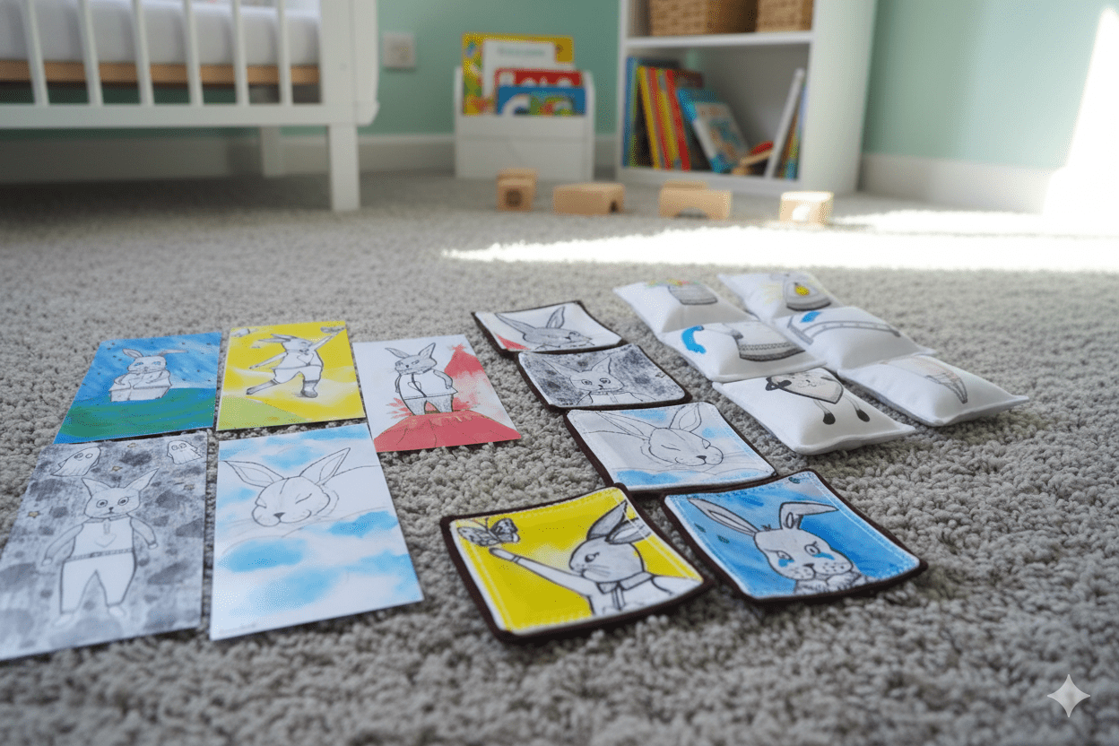 Le lapinou, Jeu Montessori, Emotions en folie – Image 8