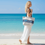 Sac bandoulière Nous deux à capri cadeau anniversaire de mariage noces de coton de cretonne 19 ans de mariage boutiquegavroche sac unique