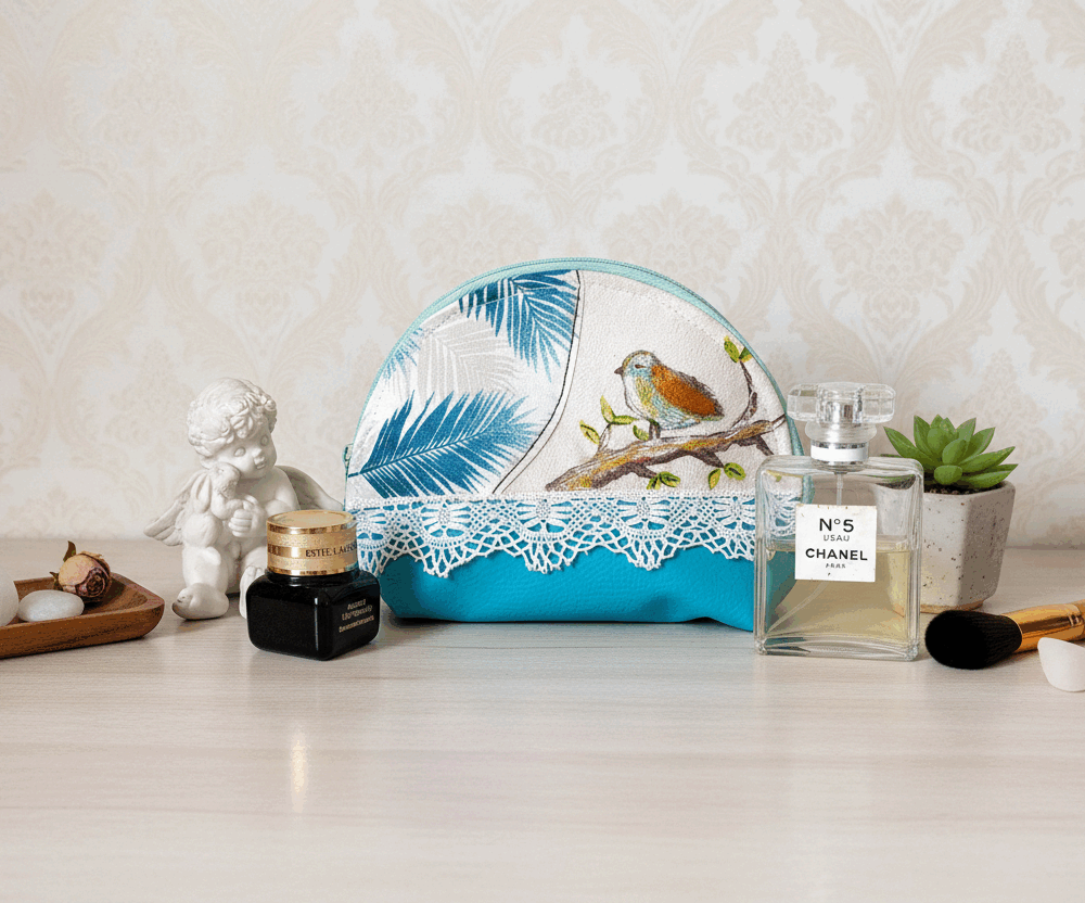Pochette Chant d’oiseau sous la brise turquoise (frais de port offert)