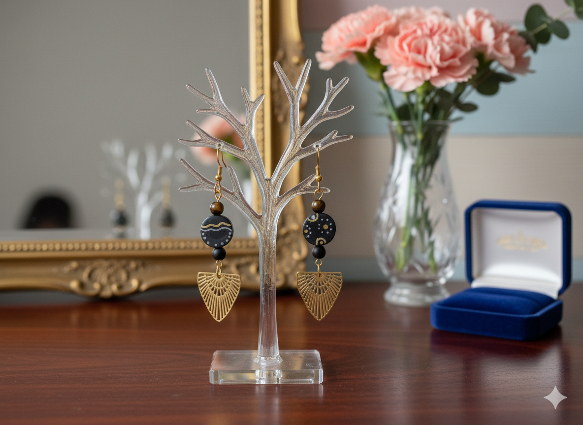 Boucles d'Oreilles Réversibles MARRAKECH (frais de port offert) – Image 4