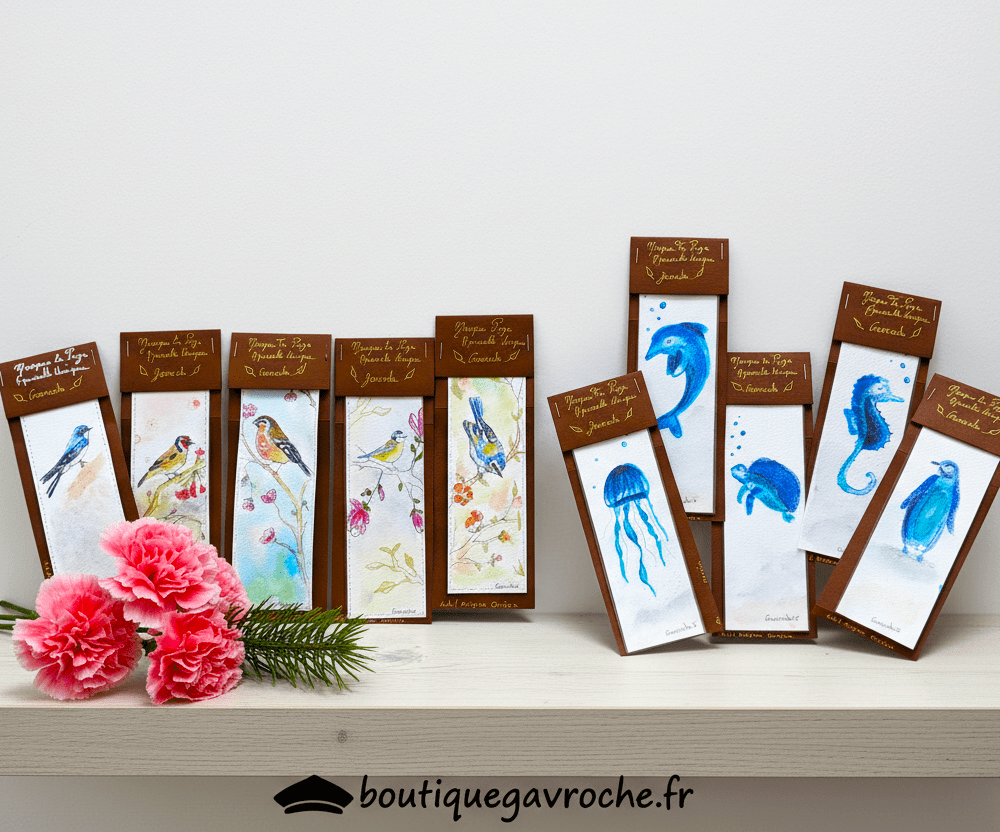 Lot de 2 Marque-Pages au choix pour grand livre