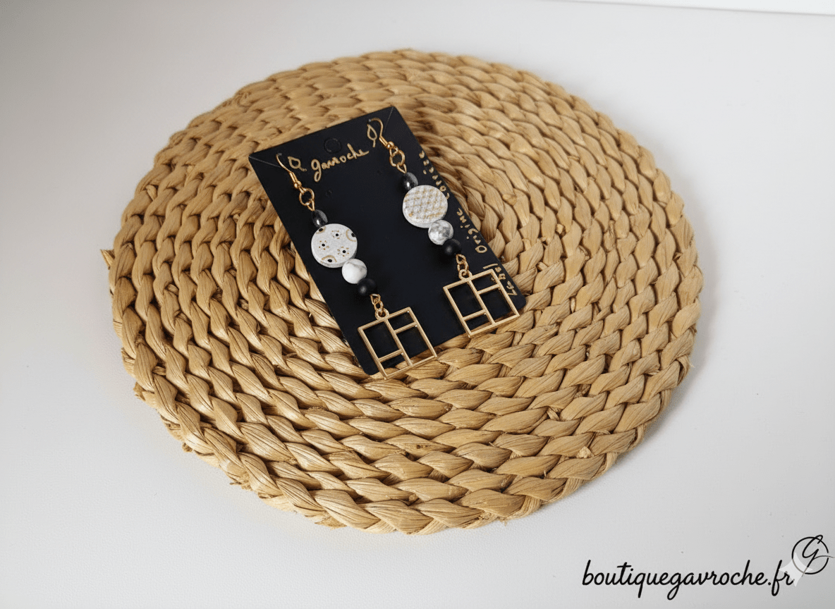 Boucles d'Oreilles Réversibles "BERLIN" – Image 2