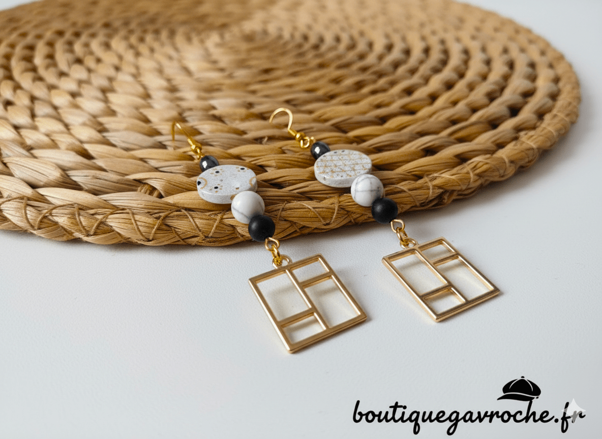Boucles d'Oreilles Réversibles "BERLIN" – Image 5