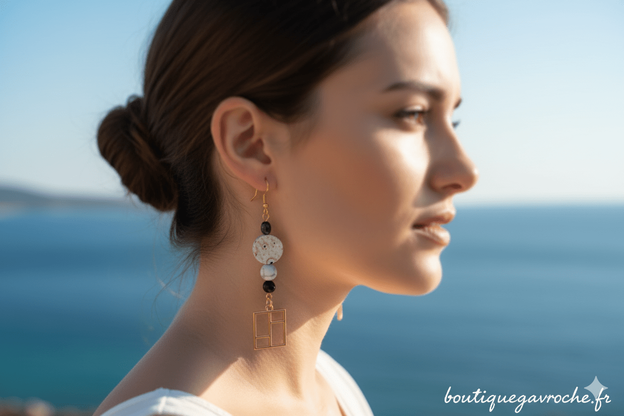 Boucles d'Oreilles Réversibles "BERLIN" – Image 6