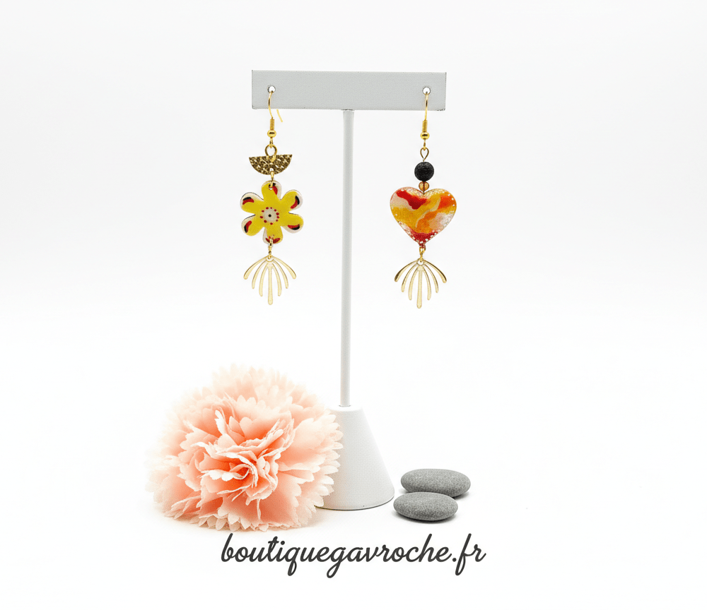 Boucles d'Oreilles Asymétriques COPACABANA