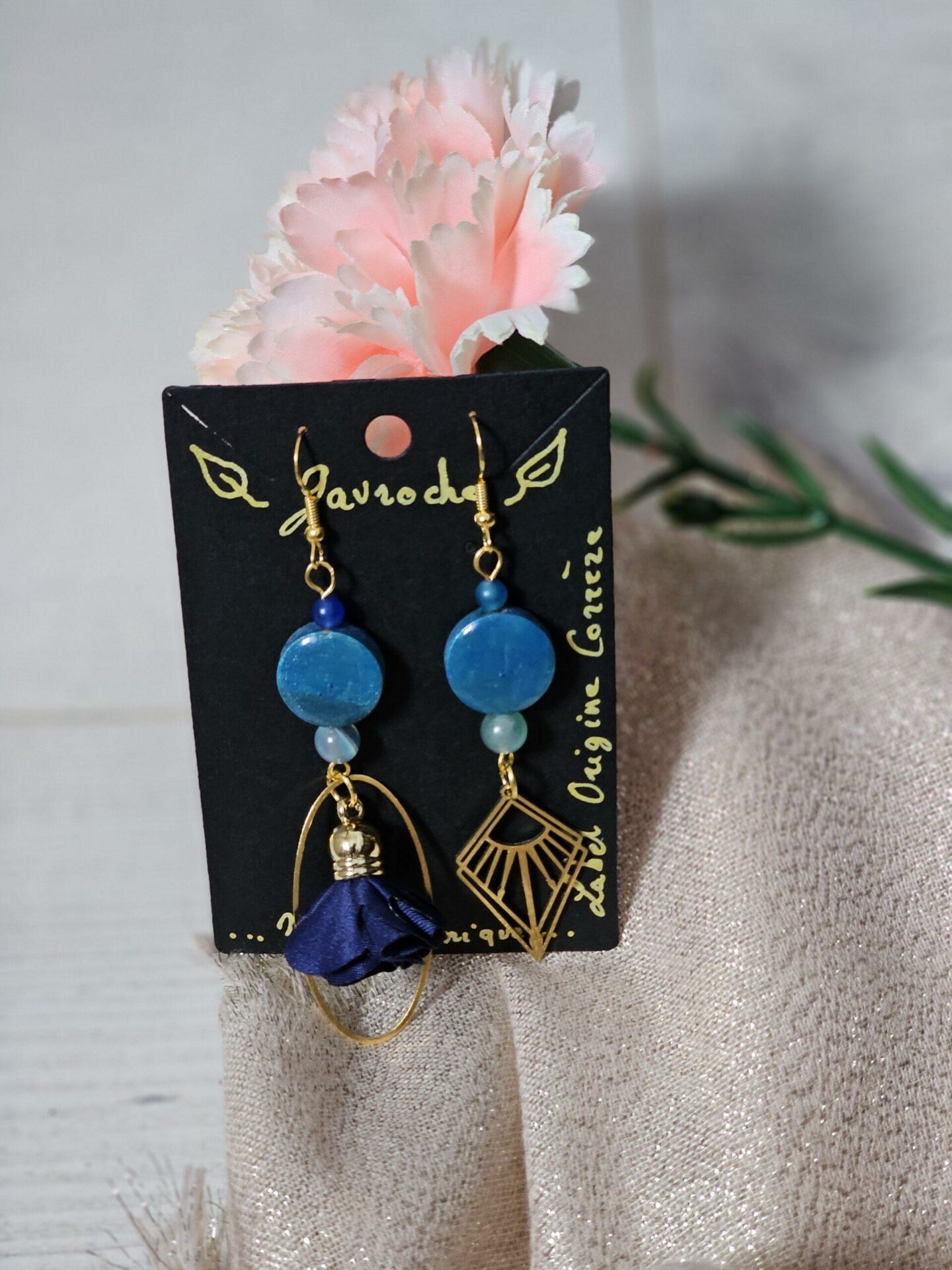Boucles d'Oreilles Asymétriques SANTORIN – Image 2
