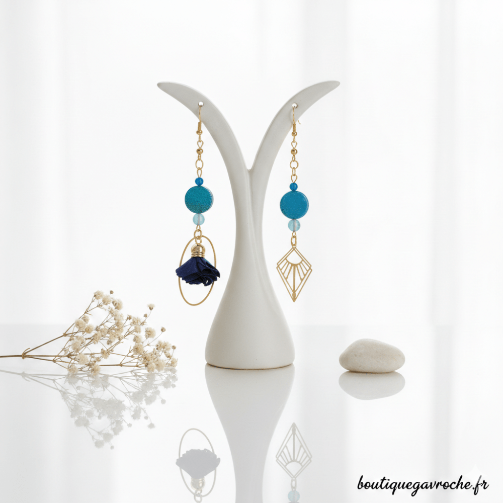 Boucles d'Oreilles Asymétriques SANTORIN