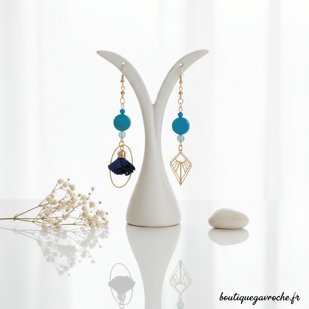Boucles d'Oreilles Asymétriques SANTORIN