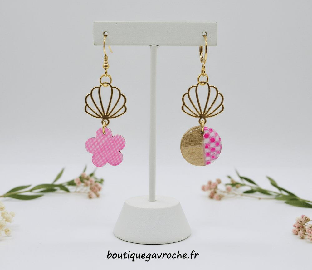 Boucles d'Oreilles Asymétriques MAJORQUE