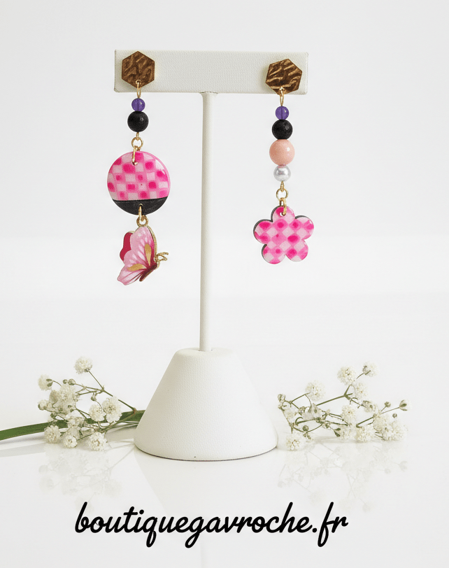 Boucles d'Oreilles Asymétriques MINORQUE