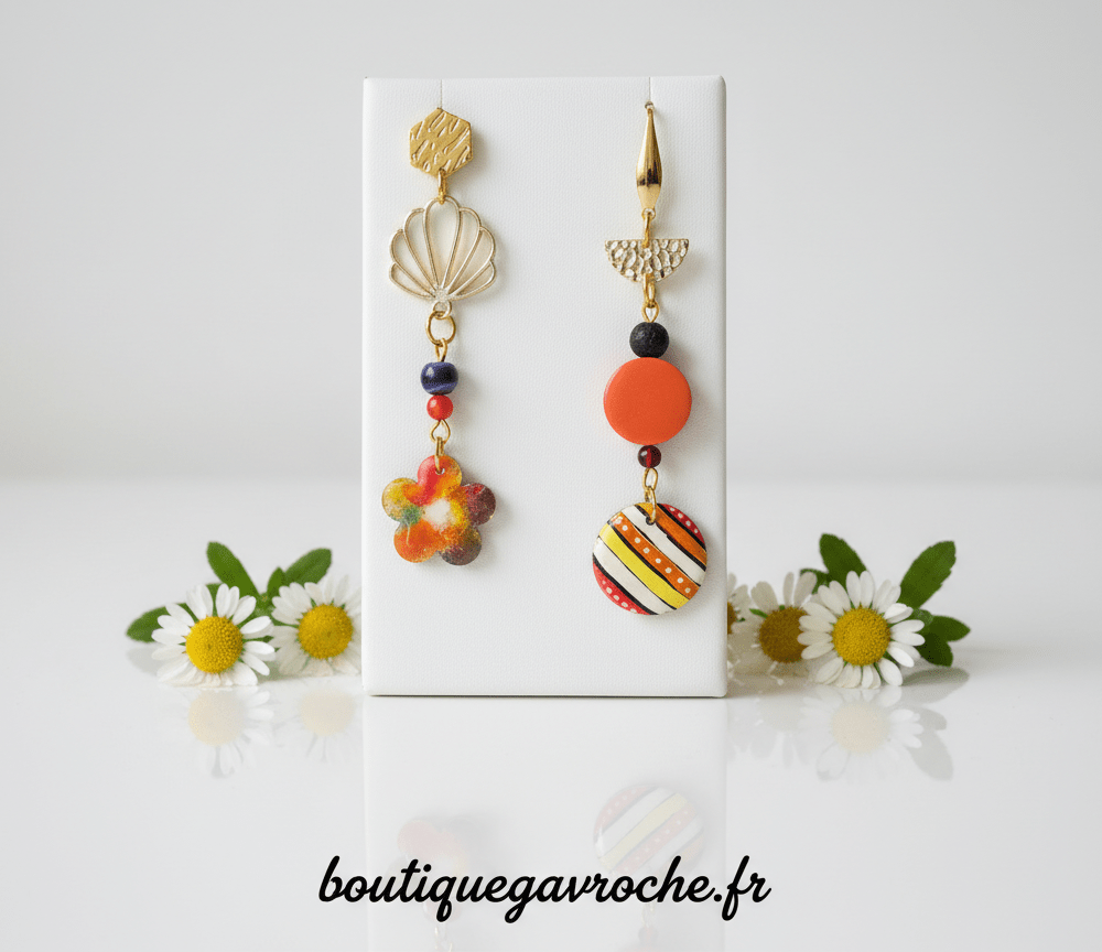 Boucles d'Oreilles Asymétriques PHUKET