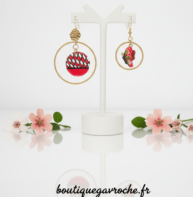 Boucles d'Oreilles Asymétriques SARDAIGNE