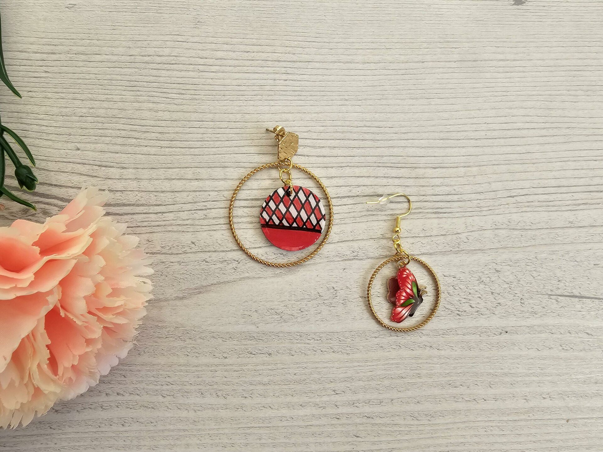 Boucles d'Oreilles Asymétriques SARDAIGNE – Image 4