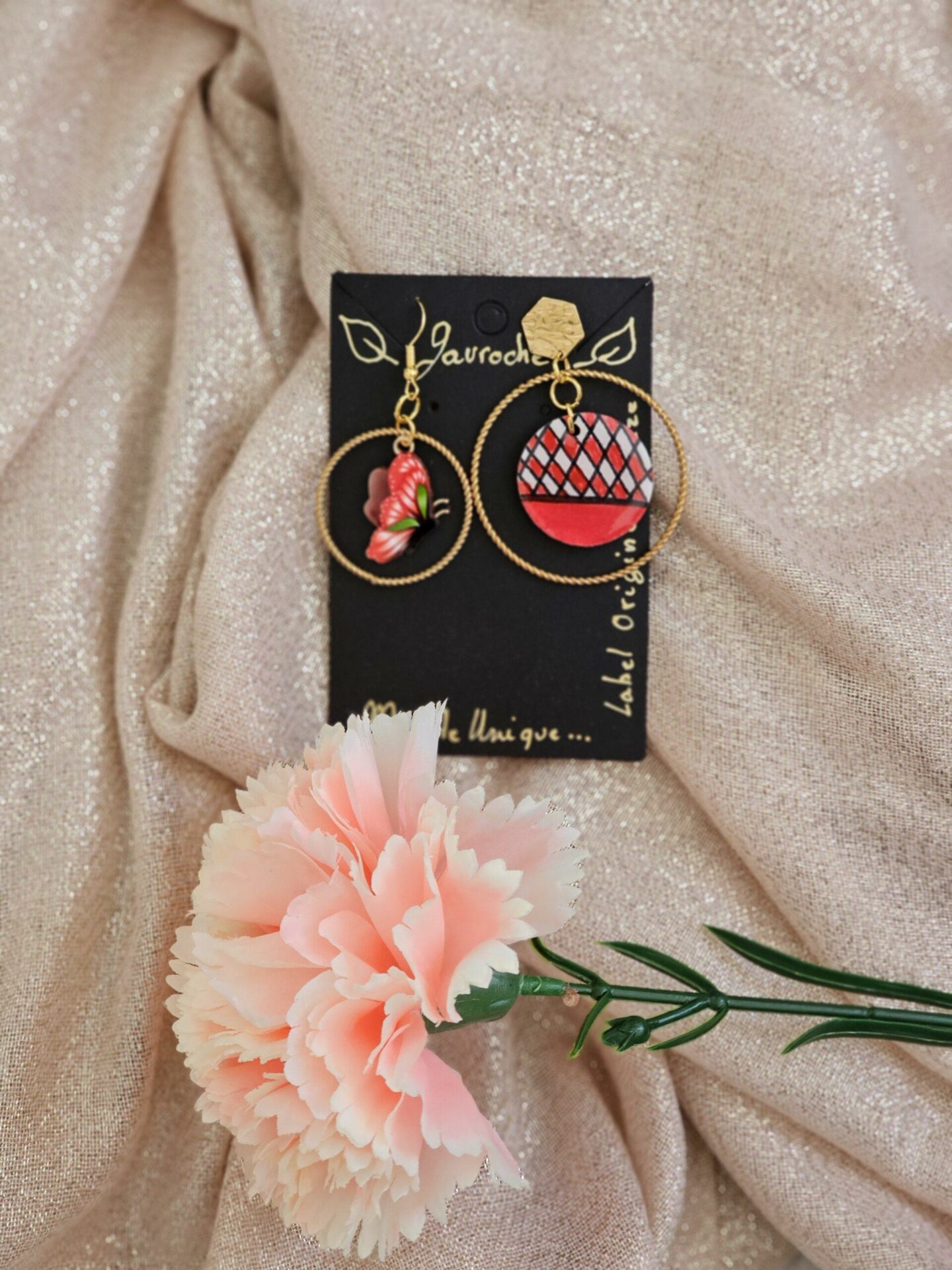 Boucles d'Oreilles Asymétriques SARDAIGNE – Image 5