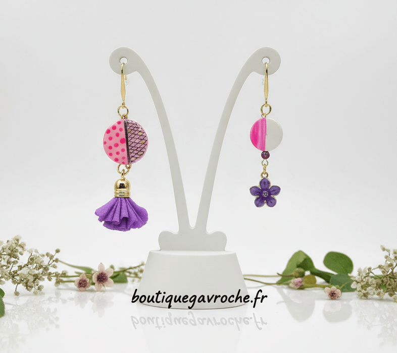 Boucles d'Oreilles Asymétriques ST TROPEZ