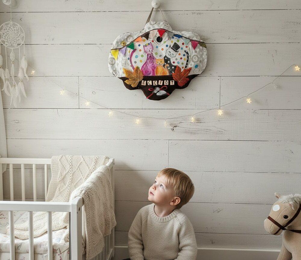 Coussin Personnalisé Nuage Enchanté "Famille Chat"