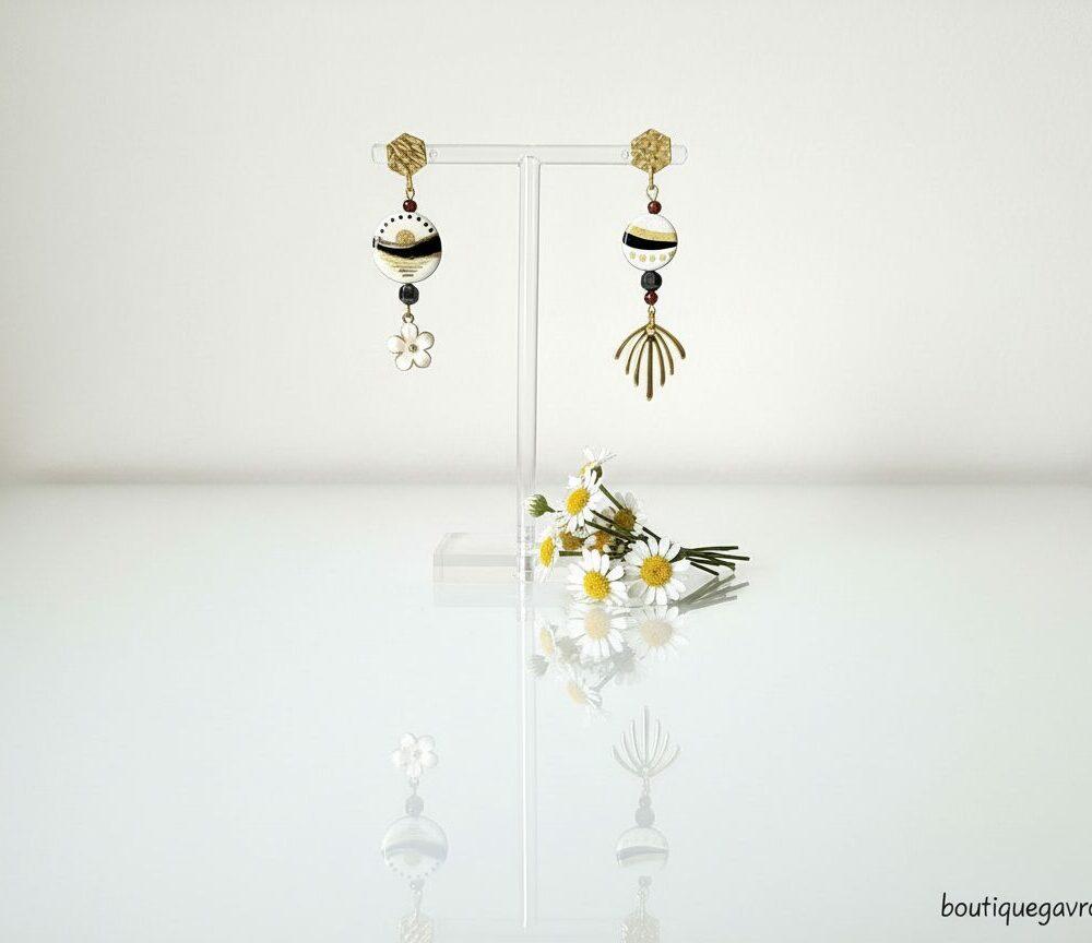 Boucles d'oreilles réversibles Hourtin P.
