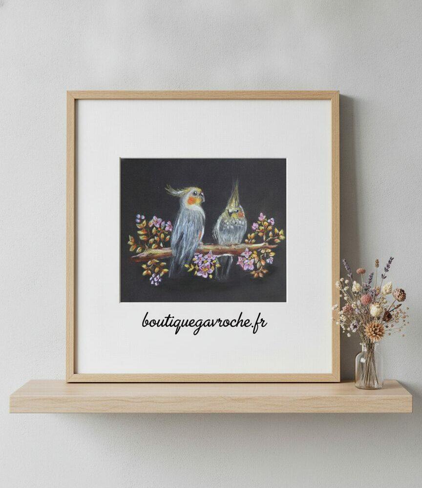 Commande personnalisée Coco et Lolotte d'après photo  Portrait  Pastels secs