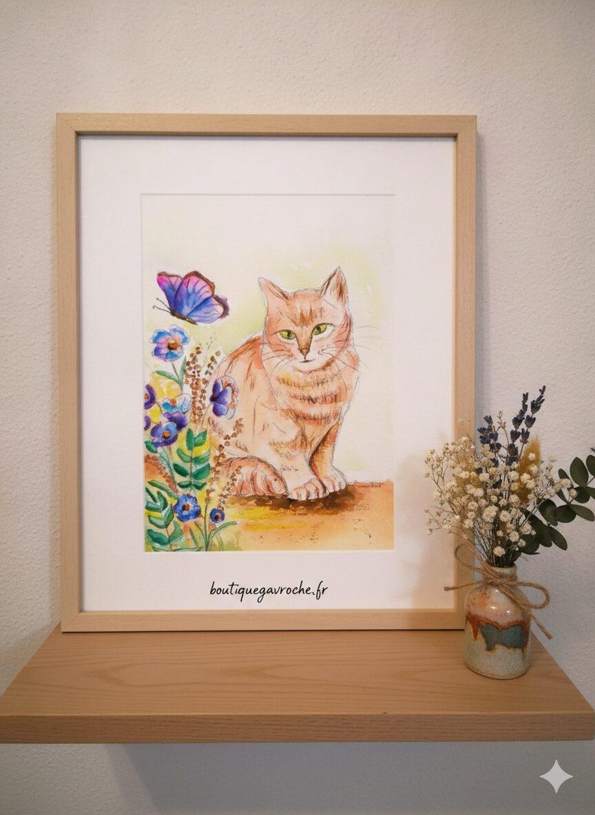 Mimie commande personnalisée Portrait Aquarelle