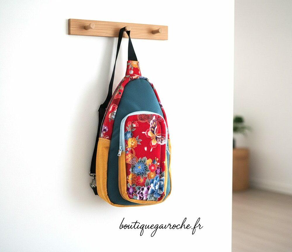 Sac banane bandoulière Cadeau noces de cretonne anniversaire 19 ans de mariage unique neuf femme
