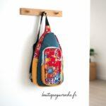 Sac banane bandoulière Cadeau noces de cretonne anniversaire 19 ans de mariage unique neuf femme