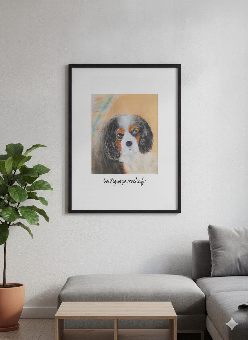 Portrait Animalier Personnalisé brive la gaillarde france cadeau anniversaires mariage papier
